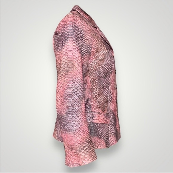 Prada Pink Python Skin Jacket - Size 2 - Picture 4 of 5